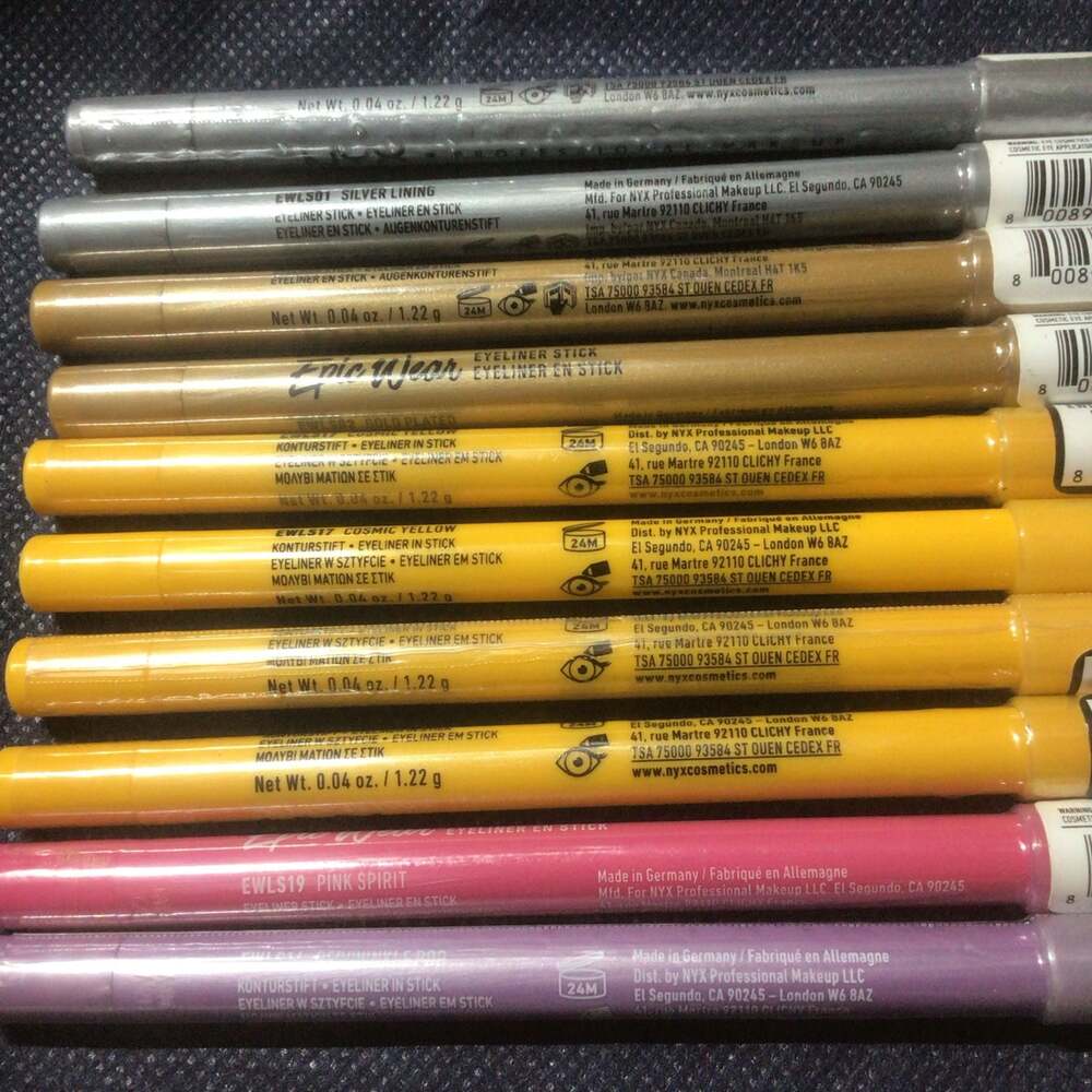 NYX Professional Makeup Epic Wear Eyeliner Stick Collection (9-Piece Lot)